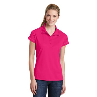 Ladies Contrast Stitch Micropique Sport Wick® Polo Thumbnail