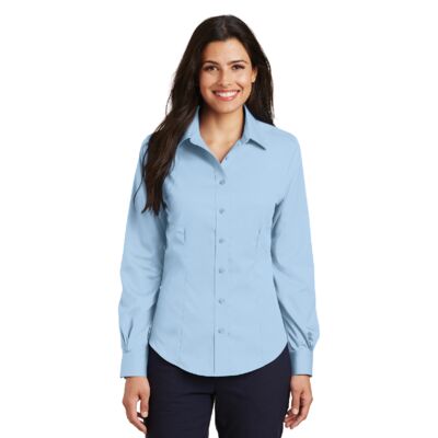 Ladies Long Sleeve Non Iron Twill Shirt Thumbnail