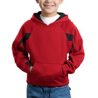 Youth Color Spliced Pullover Hooded Sweatshirt Thumbnail