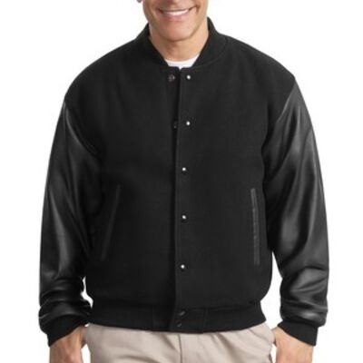 Wool and Leather Letterman Jacket Thumbnail
