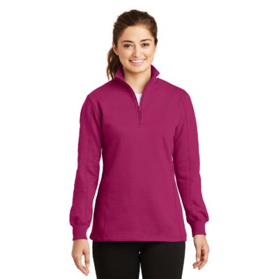 Ladies 1/4 Zip Sweatshirt Thumbnail