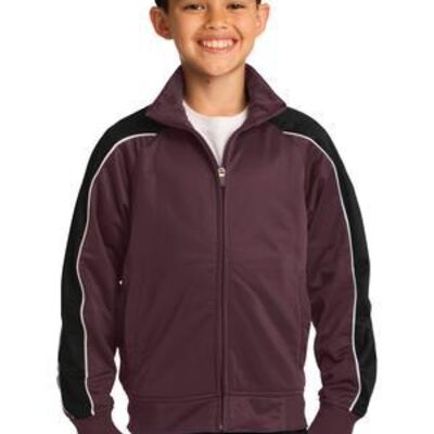 Youth Piped Tricot Track Jacket Thumbnail