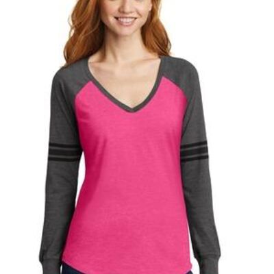 ® Women's Game Long Sleeve V Neck Tee Thumbnail