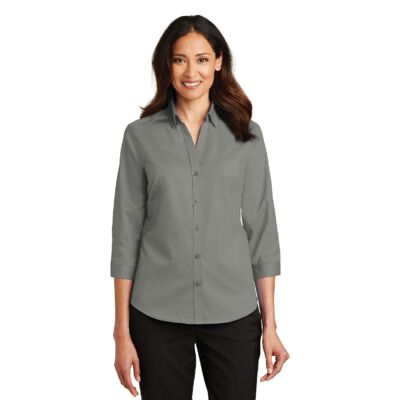 Ladies 3/4 Sleeve SuperPro ™ Twill Shirt Thumbnail