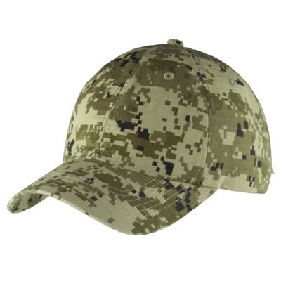 Digital Ripstop Camouflage Cap Thumbnail