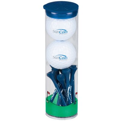 2 Ball Tall Tube with Warbird 2 Golf Ball Thumbnail